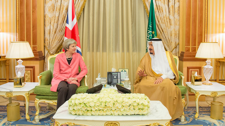 Theresa May denies suppressing report on Saudi terrorism funding to protect UK arms deals