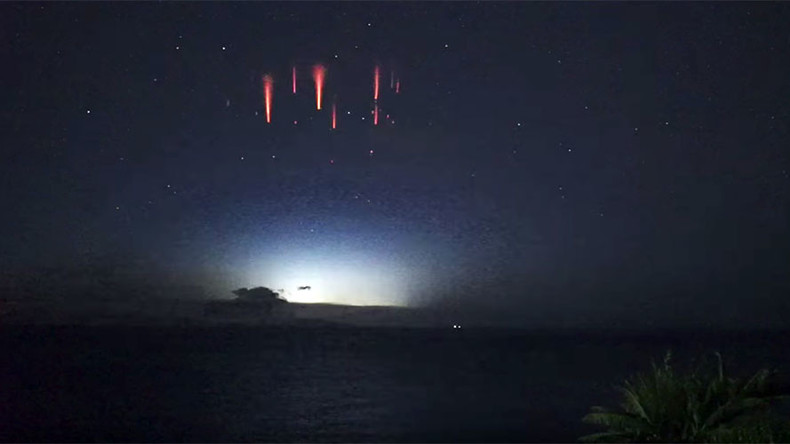Aussie astronomer captures rare footage of ‘upside down’ lightning sprites (VIDEO)