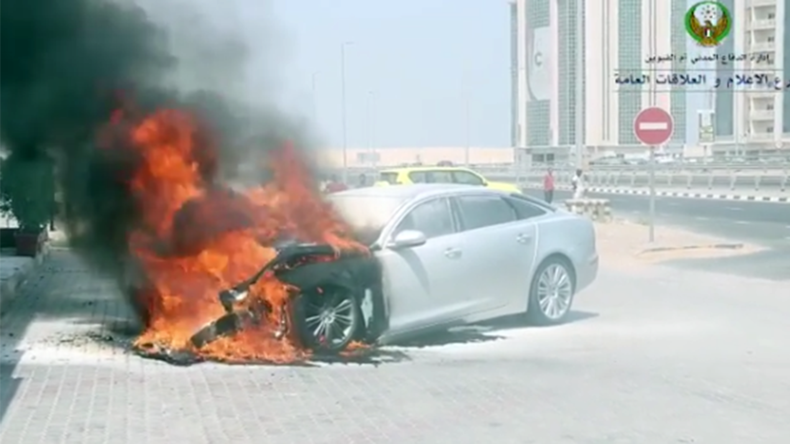 Hot wheels: UAE temperatures so high cars are bursting into flames (VIDEOS)
