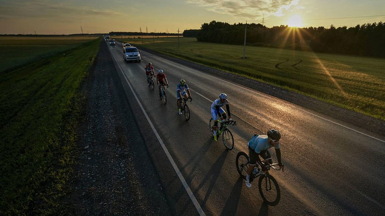 Epic Russian cycling race reaches finish line after covering 9,000km & 7 times zones in 24 days