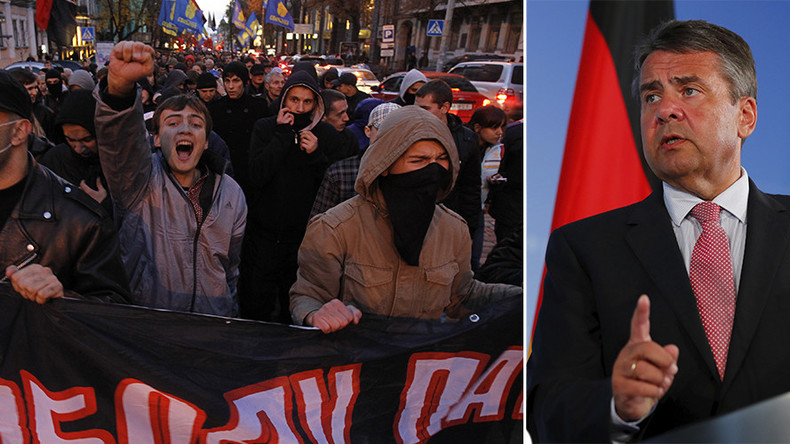 Nazi greeting? German FM slammed online over Ukrainian nationalist slogan