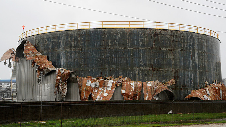 Hurricane damage shuts down major US oil refineries