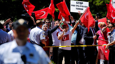 15 Erdogan bodyguards indicted for beating pro-Kurdish protesters during his US visit