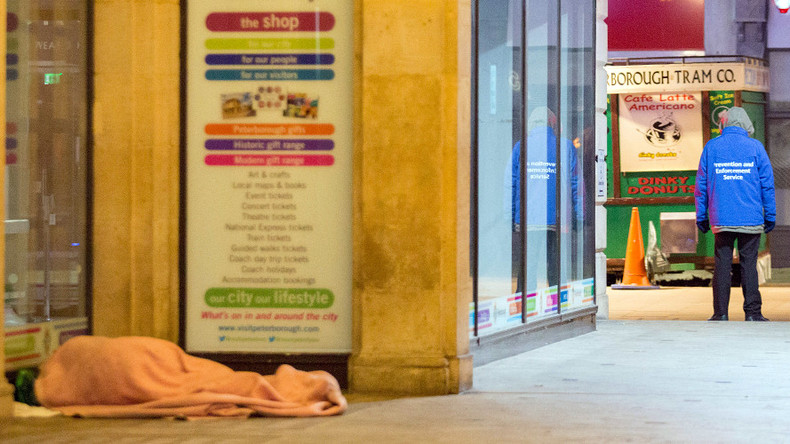 Homelessness up by 134% since Tories gained power