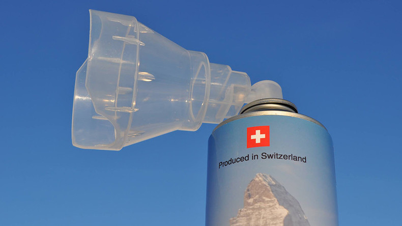Company to sell air canned in Swiss Alps