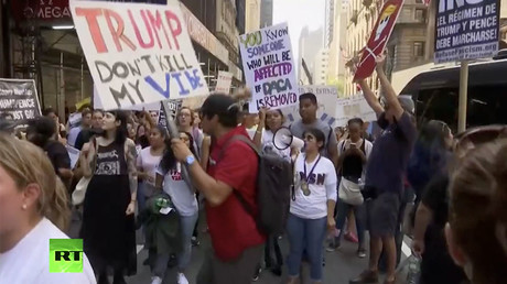 'We are Americans': Activists protest Trump's decision to end DACA