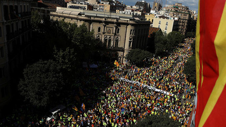 1mn Catalans mark national day with massive pro-independence march in Barcelona (PHOTOS, VIDEOS)