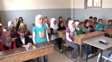 Children of Deir ez-Zor return to school after ISIS siege is breached (VIDEO)