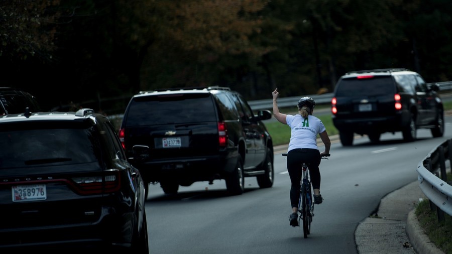 Cyclist fired for giving Trump the finger to get over $80k from GoFundMe campaign