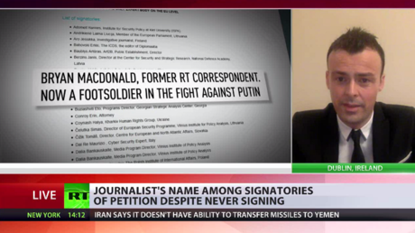 Soros-backed ‘rank amateurs’ forge RT contributor’s signature under anti-Russia declaration