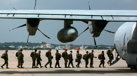 Okinawa wants US military to suspend flights over schools & hospitals after helicopter incident 
