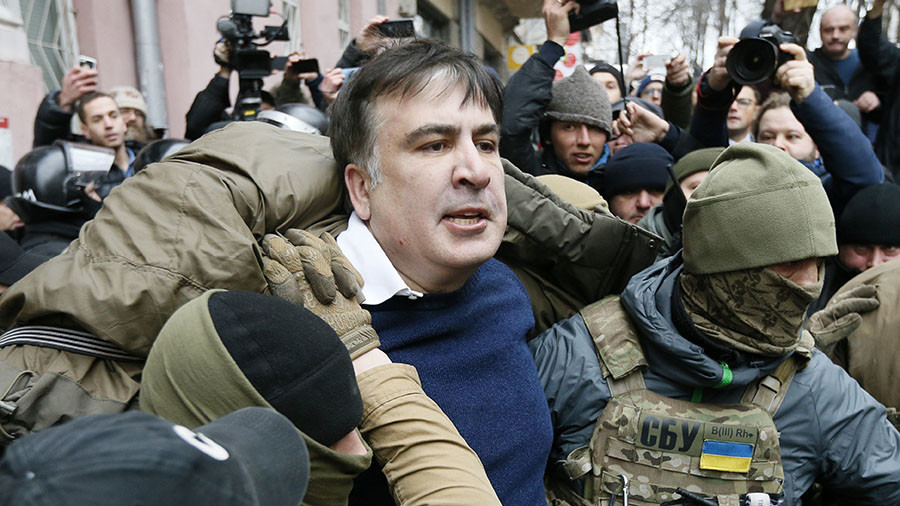 Why did Georgia’s ex-leader Saakashvili threaten to jump off roof in Kiev?