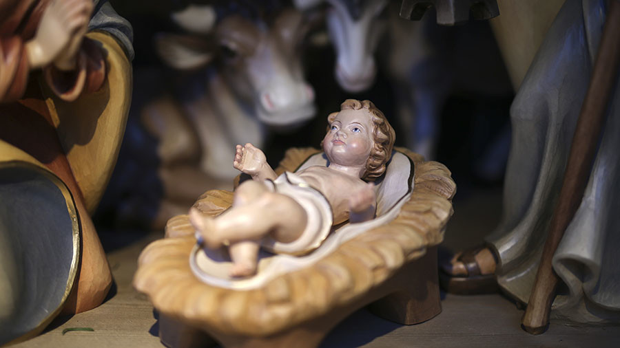 Peace on Earth? Church nativity lists mass shootings behind Baby Jesus