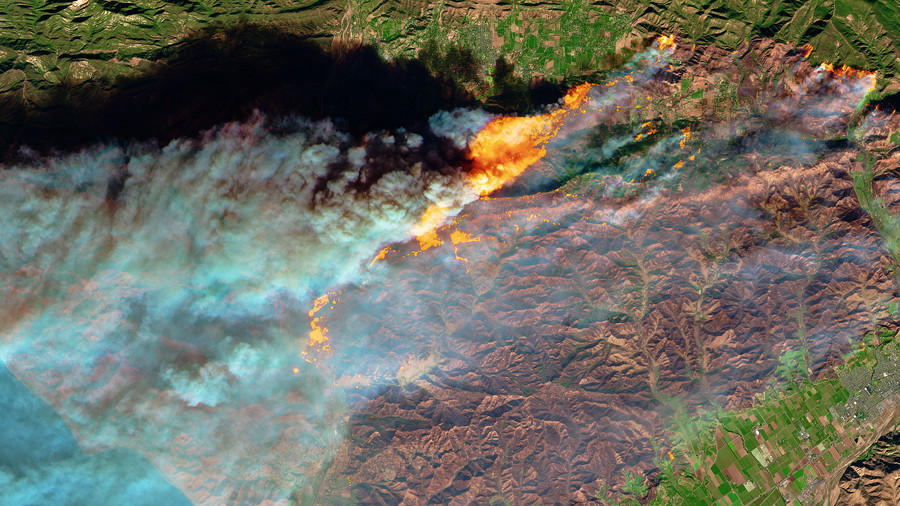 Raging California wildfires captured on camera from space (PHOTOS) 