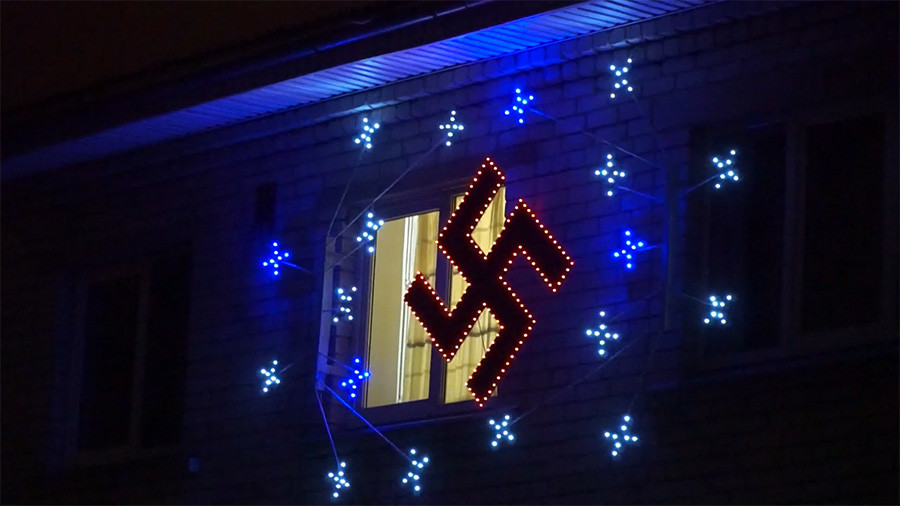 Latvian man lights up swastika Christmas ornament, authorities say it's a folk symbol