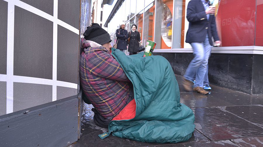 May govt slammed over skyrocketing homelessness in Britain 