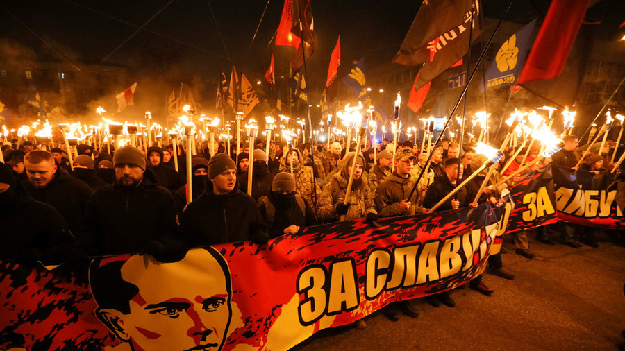 Thousands march in Ukraine to mark Nazi collaborator Bandera’s birthday
