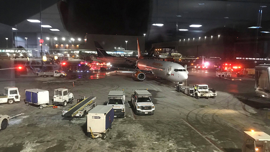 Planes collide on Toronto runway causing fire & evacuation