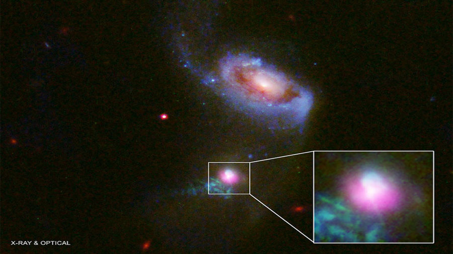Supermassive black hole caught ‘burping’ gas by NASA telescopes