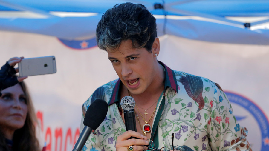 Milo Yiannopoulos falls for fake news story about male cervical smear tests live on air (VIDEO)