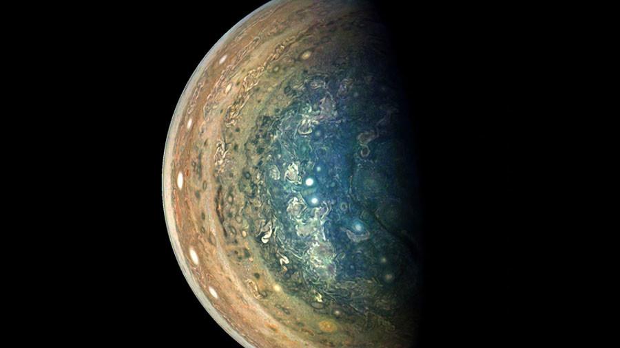 Jupiter’s stunning storm clouds captured in latest Juno flyby (PHOTO)