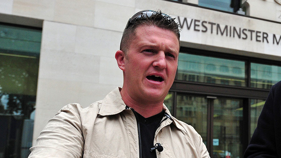 Tommy Robinson sent direct Twitter messages to far-right terrorist suspect, court hears