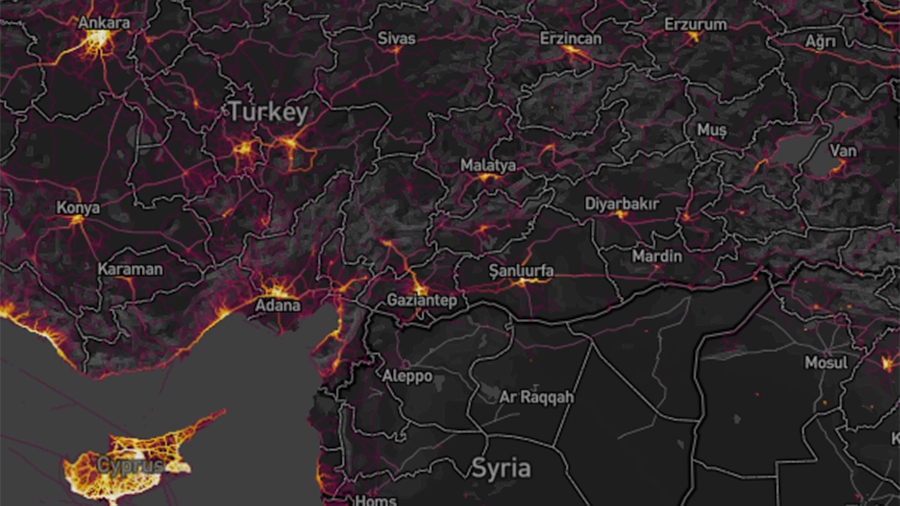US military bases & patrol routes compromised by fitness tracker map