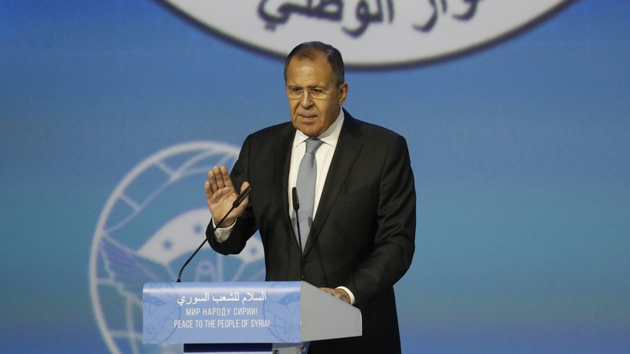 Praise & heckling as Russian FM speaks at Syrian National Congress in Sochi (VIDEO)