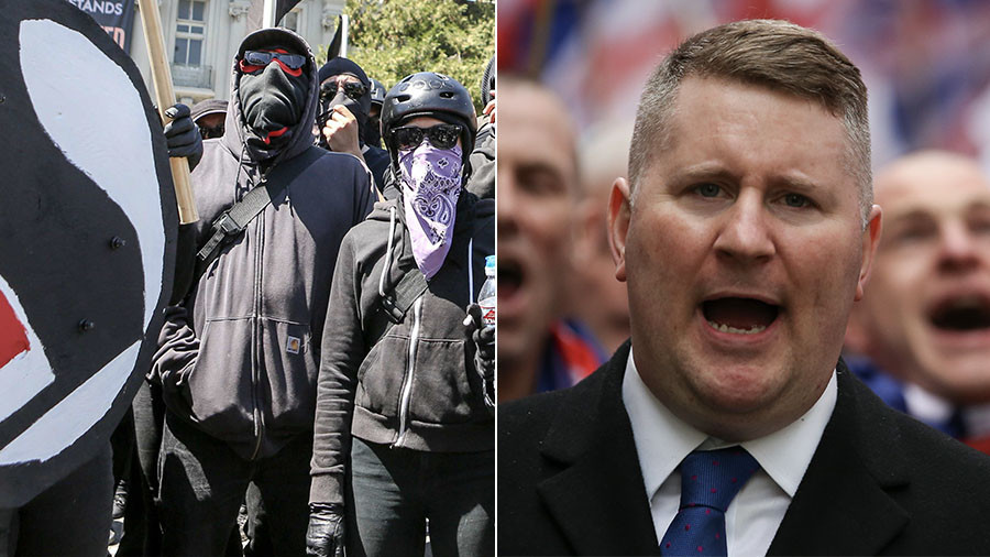 Rees-Mogg's new security force? Britain First to defend Brexiteer against 'Antifa idiots'  (VIDEO)