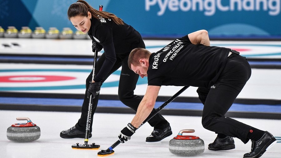 Russian curling duo win its 1st ever Olympic medal