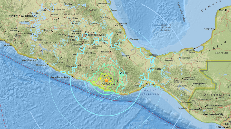 7.2 magnitude quake hits Mexico near Pacific coast