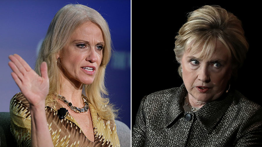 ‘Stop pretending you're a feminist’ – White House’s Conway berates Clinton