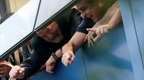 Brazil’s ex-President Lula defies jailing deadline shielded by hundreds of supporters (VIDEO)