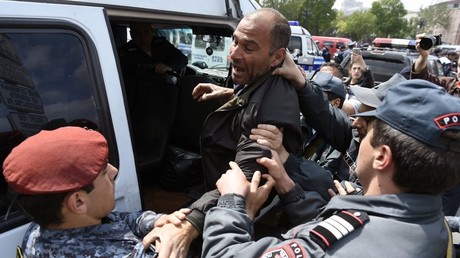 Protest leaders among nearly 300 detained in Armenia as authorities say law & order is threatened