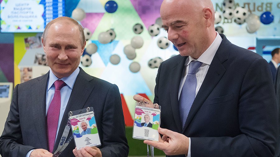 ‘We are ready for World Cup 2018’: Putin receives Russia 2018 FAN ID in Sochi