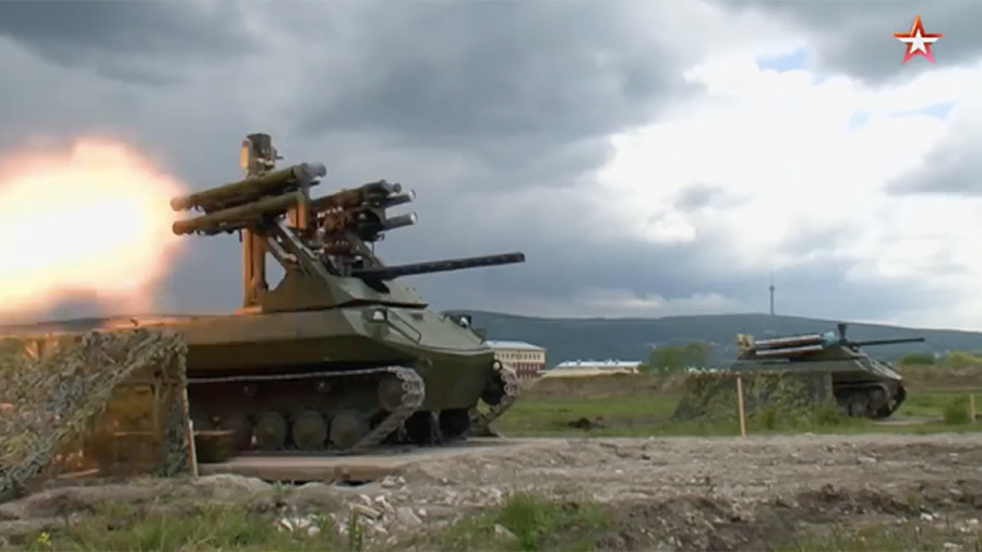 Russia’s ‘Syria tested’ robotic vehicle shows off its firepower (VIDEO)