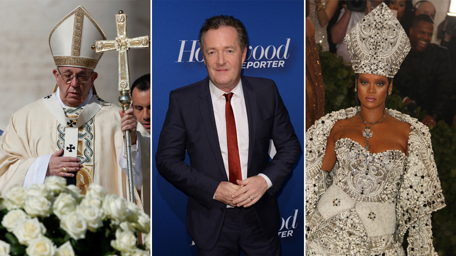 Piers hurt feelings about Met Gala’s Catholic theme prompts