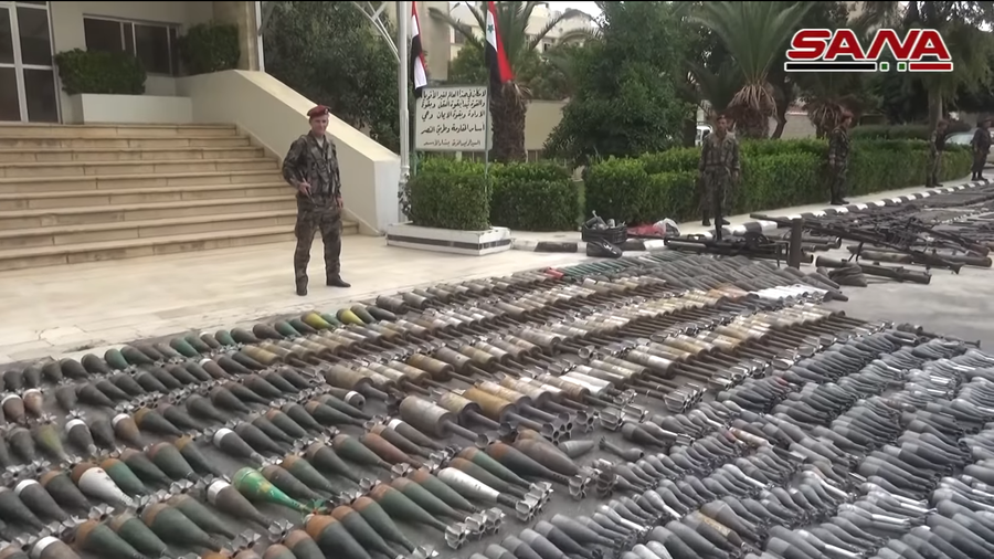 Israeli-made weapons among arms handed over by militants in Damascus