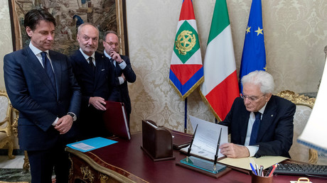 Italy’s Euroskeptic coalition forms new cabinet after president’s ‘undemocratic’ veto