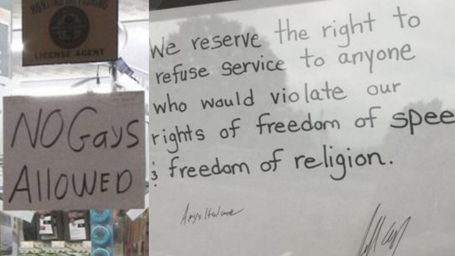 Tennessee Store Owner Reposts ‘no Gays Allowed Sign After Supreme Court Ruling — Rt Usa News