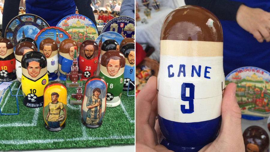 'Cane you kick it?' England captain depicted on Matryoshka doll, but spelling hits the bar