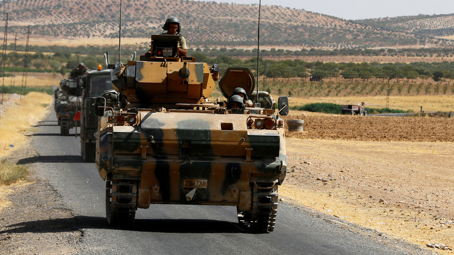 Turkish & US troops coordinate ‘independent’ patrols near Kurdish-held town in Syria