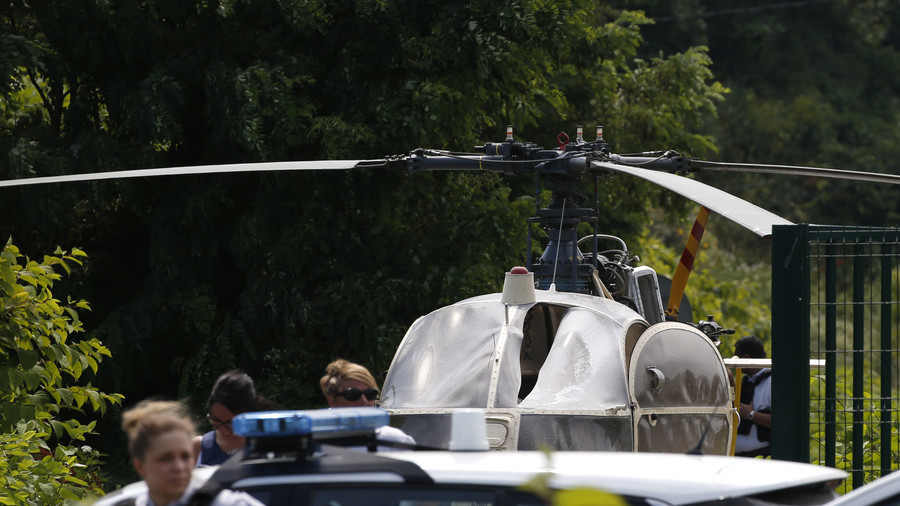 WATCH the moment notorious French gangster makes helicopter jailbreak 