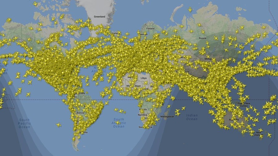Rush hour above the clouds: FlightRadar24 shares amazing footage of busiest flight day (VIDEO)