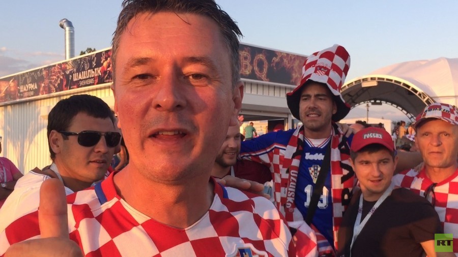 ‘It’s all propaganda, Russian people are the best!’ – Croatia fan on World Cup scaremongering