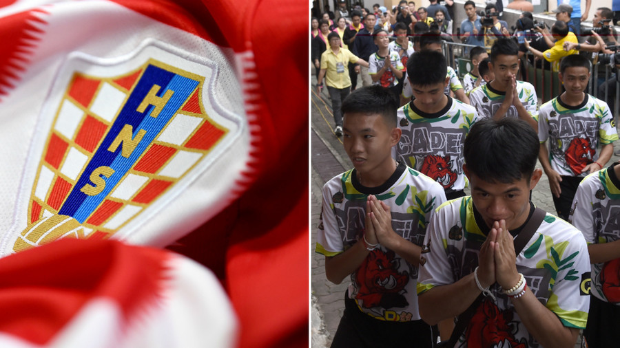Croatian FA sends national team jerseys to Thai cave rescue boys
