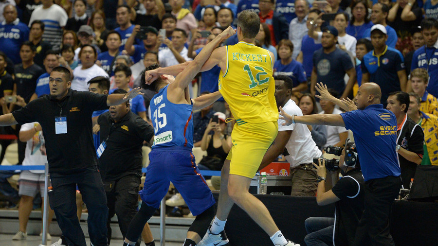 Australian & Philippine basketball players banned for 'biggest on-court brawl in a decade' (VIDEO)  