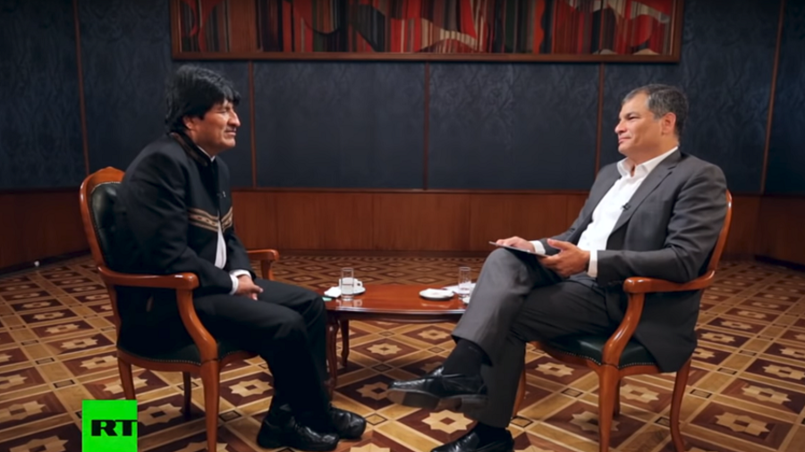‘US presidents talk peace, but never about social justice’: Bolivia’s Morales to Correa on RT