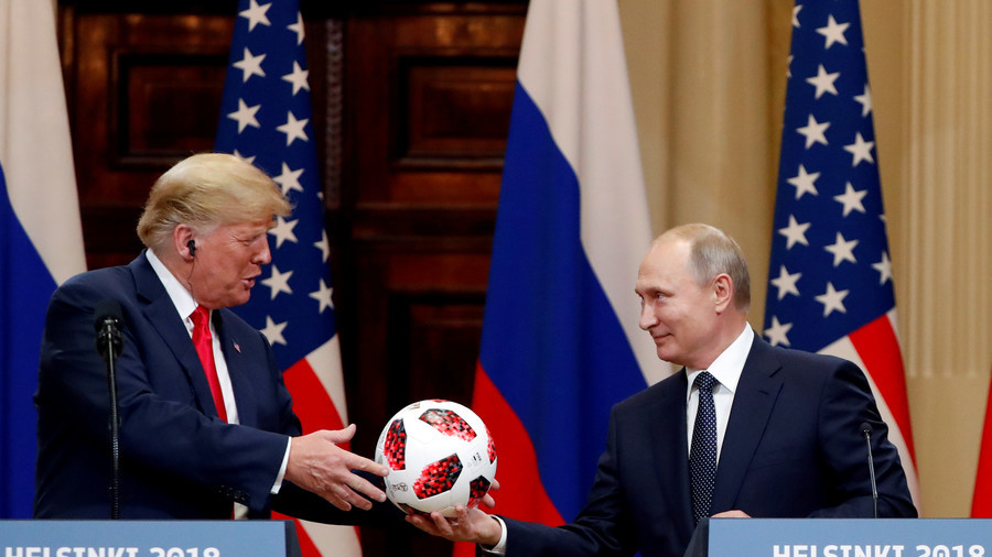 'Putin gave Trump bugged football ...possibly': Mainstream media scoops again  