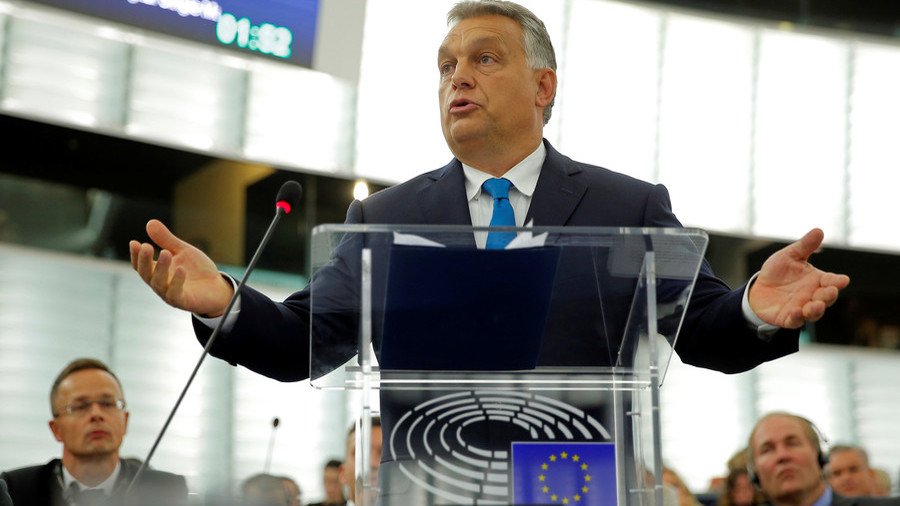 ‘You condemn us because we are not a nation of migrants,’ Orban tells EU before sanctions vote